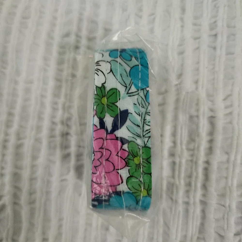 Vera Bradley Wide Lanyard Far Out Floral Pink Blue Green 28181-U67 NWT